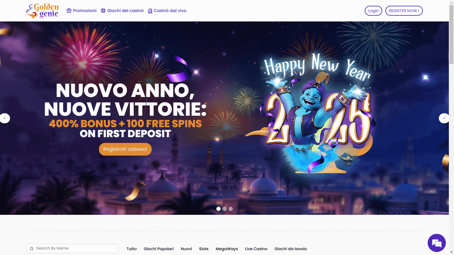 Golden Genie Casino Desktop screenshot
